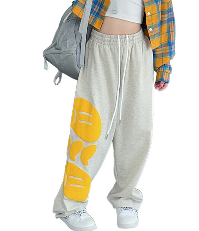 画像1: Unisex SMILE LOGO SWEAT PANTS  trousers 男女兼用 ユニセックス スマイルロゴ スウェットパンツ (1)