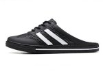 画像1: 2-line lace-up sandals and slippers　ユニセック男女兼用メッシュ2本ラインレースアップサンダル スリッパ (1)