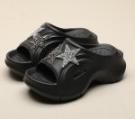 画像15: Rhinestone Star Platform Clock Sandal Slippers  ユニセックス 男女兼用厚底プラットフォームラインストーンスター星サンダル シャワーサンダル ビーチサンダル スニーカー　 (15)