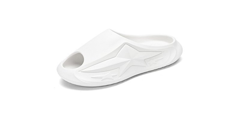 画像2: Men's Unisex Star Design slide sandal casual shoes ユニセックス 男女兼用 シャワーサンダル スライド カジュアル シューズ スター 星 デザイン (2)