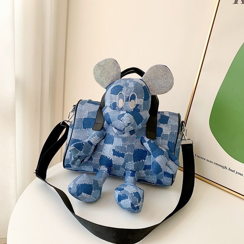 バッグ mickey Woman's Mickey x DISNEY monogram logo Mickey x Tote shoulder