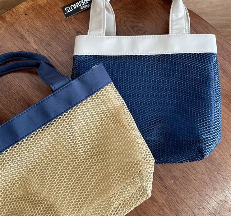 画像4:  Snoopy Outdoor Mesh Tote Shopping Bag スヌーピーアウトドアメッシュトートショッピングバッグ (4)