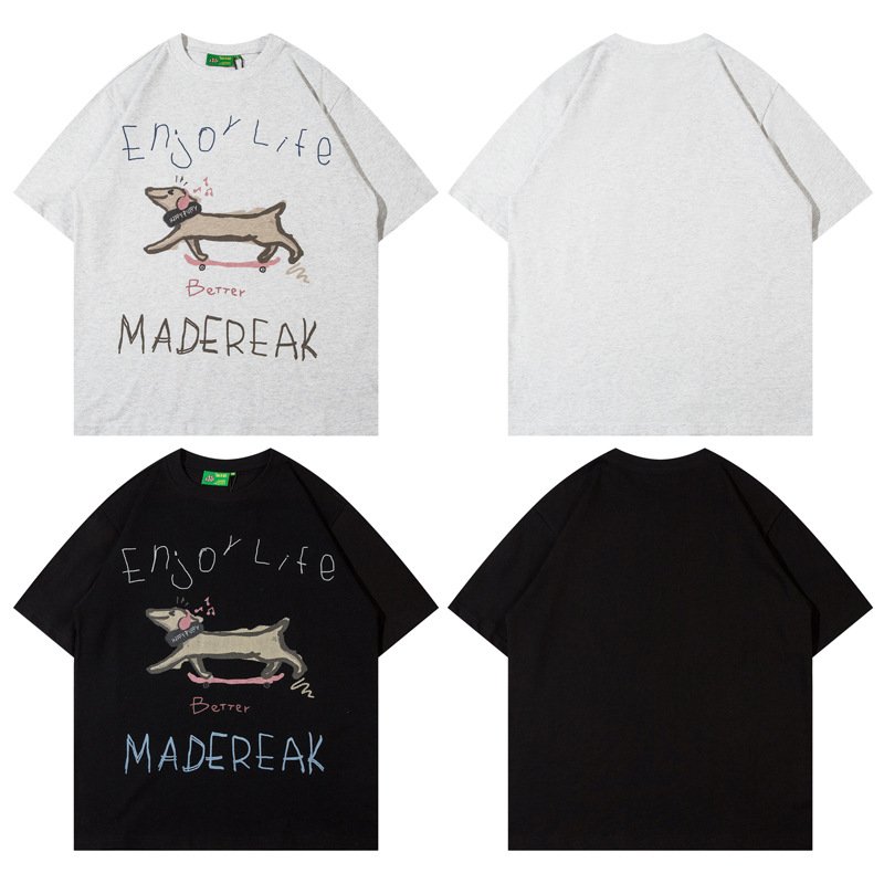 画像2: Unisex HAPPY PUPPY Enjoy Life Logo Tee T Shirt ユニセックス 男女兼用 ハッピーパピー ロゴ Tシャツ (2)