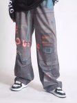 画像4: Graffiti print retro splash ink loose pants　グラフィック落書きイージールーズパンツ (4)