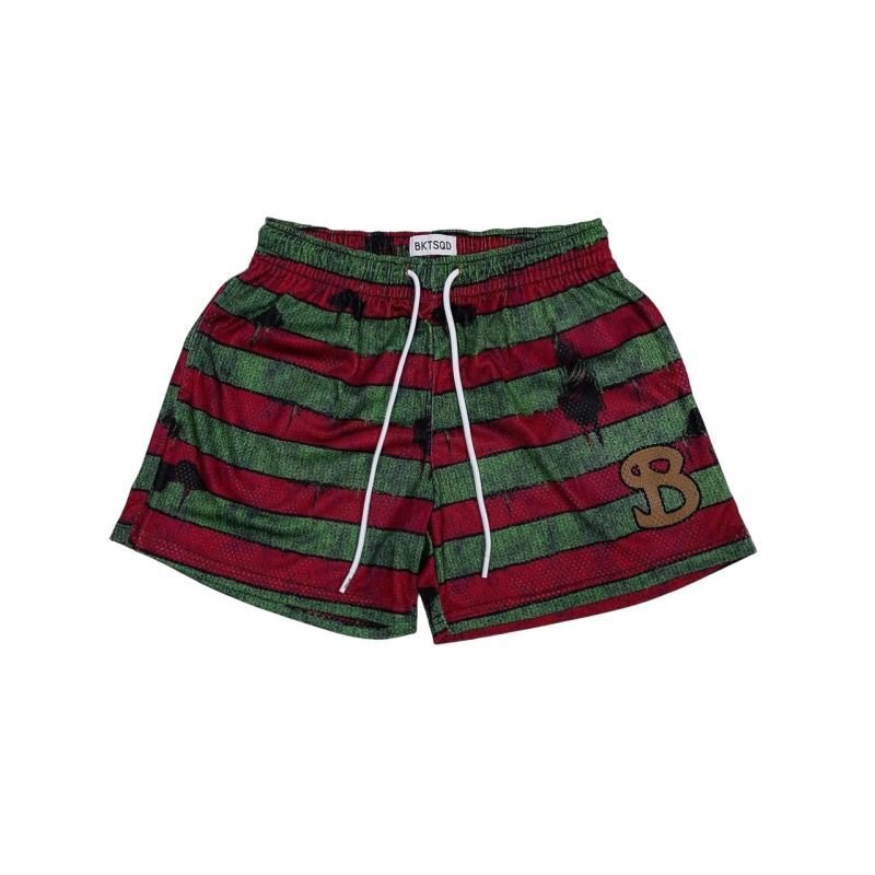 画像7: 24 Unisex B Logo Colorful pattern Mesh Half Pants Gym Sport Basket Shorts ユニセックス 男女兼用 Bロゴ カラフル メッシュ ジム スポーツ バスケットボール など ハーフパンツ ショートパンツ  (7)