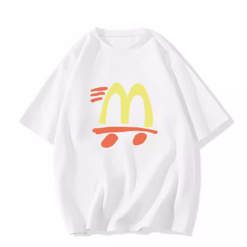 画像6: Unisex Parody Mac McDonald's short-sleeved T-shirt 男女兼用 ユニセックス パロディーマック  マックドナルド Tシャツ (6)