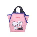 画像1:  Snoopy Canvas Bucket Tote Shoulder Crossbody Bag Shopping Bag　スヌーピーキャンバスバケットトートショルダークロスボディーバッグ (1)