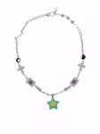 画像1: Maison Emerald ME Smile Cross KANJI  NECKLACE メゾンエメラルド 漢字 ダイヤモンド ネックレス メンズ トレンディ ラップ スマイリング ラッキー スター ネックレス (1)