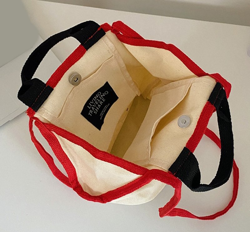 画像9:  Snoopy Canvas Bucket Tote Shoulder Crossbody Bag Shopping Bag スヌーピーキャンバスバケットトートショルダークロスボディーバッグ (9)