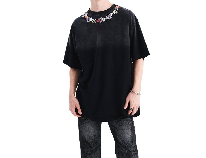 画像2: Unisex Round Neck Logo Design Tee T Shirt 男女兼用 ユニセックス 首元 ロゴ デザイン Tシャツ (2)