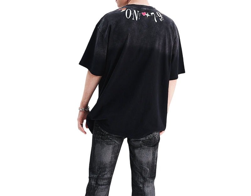 画像3: Unisex Round Neck Logo Design Tee T Shirt 男女兼用 ユニセックス 首元 ロゴ デザイン Tシャツ (3)