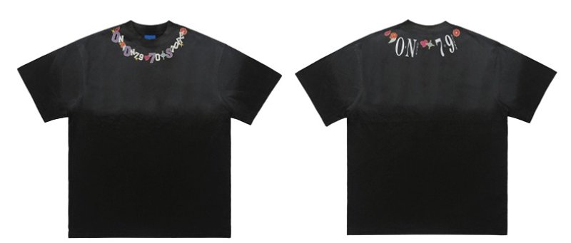 画像4: Unisex Round Neck Logo Design Tee T Shirt 男女兼用 ユニセックス 首元 ロゴ デザイン Tシャツ (4)