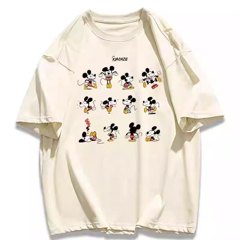 画像4: Unisex Mickey 12 Patterns Round Neck Design Tee T Shirt　男女兼用　ユニセックス　ミッキー　デザイン　Tシャツ (4)