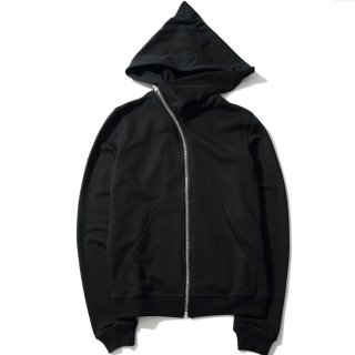 視線を集めて◇Logo ジップアップ フーディー パーカー◇ Unisex Three Stripe Diagonal Zipper Hoodie Jacket, 男女兼用