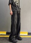 画像7:  Unisex Wave Washing Denim Heavyweight High-end Splice Jeans ユニセックス 男女兼用 ウェーブ ウォッシング デニムジーンズ (7)