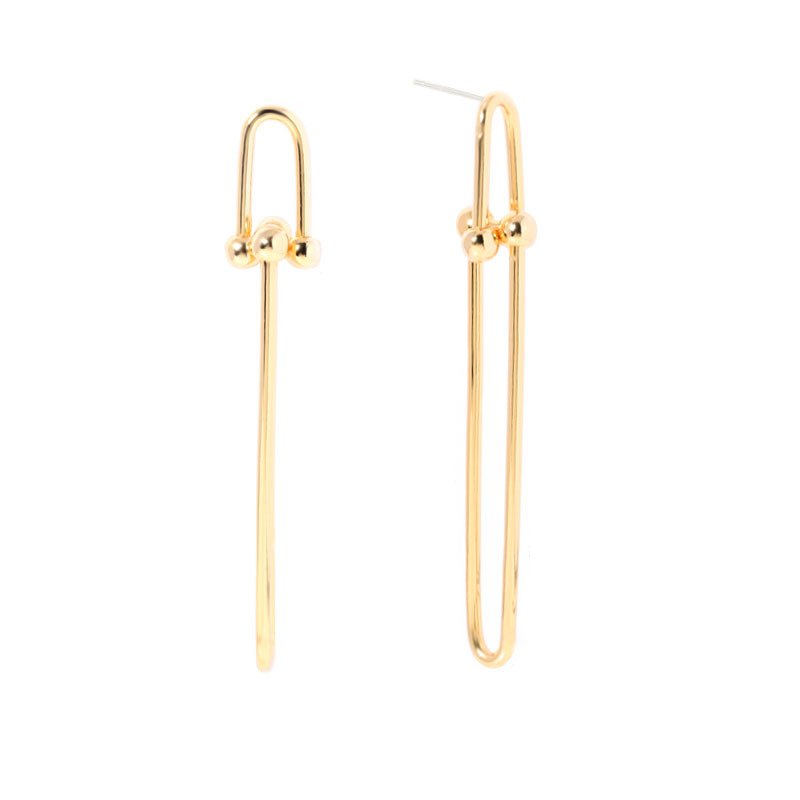 画像1: Unisex Unbalanced Chain Earrings　男女兼用アンバランスピアスイアリング (1)
