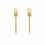 画像9: Unisex Unbalanced Chain Earrings　男女兼用アンバランスピアスイアリング (9)