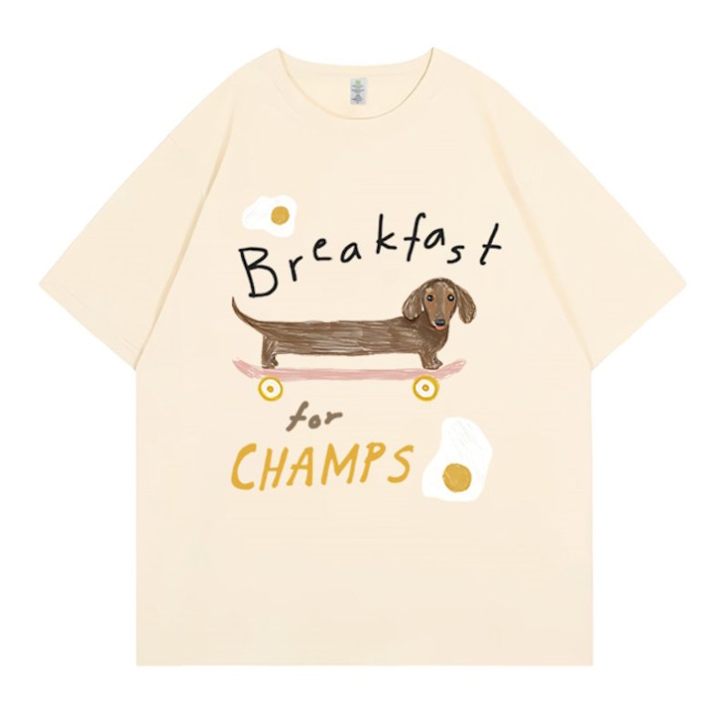 画像1: Runway Puppy Print Short Sleeve T-Shirt　　ランウェーパピー子犬プリント半袖 Tシャツ (1)