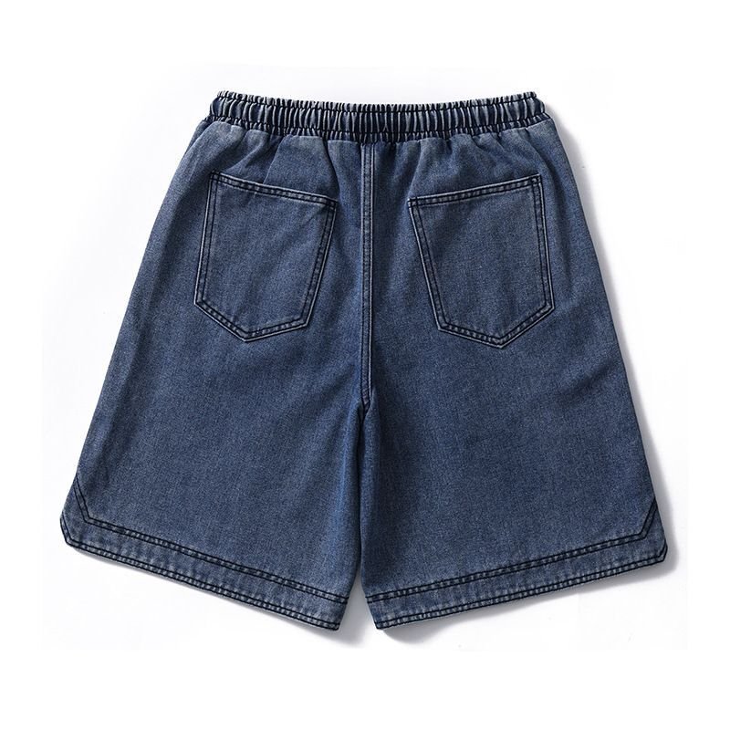 画像2: Unisex Good Vibes Palm Tree Printed Short Half Jeans Denim Pants  男女兼用 ユニセックス Good Vibes パームツリー プリント ショート ハーフ デニム ジーンズ パンツ (2)