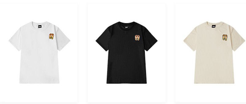 画像6: Unisex Beach sandal embroidery short sleeve T-shirt　男女兼用ビーチサンダル刺繍ラウンドネック　Tシャツ (6)