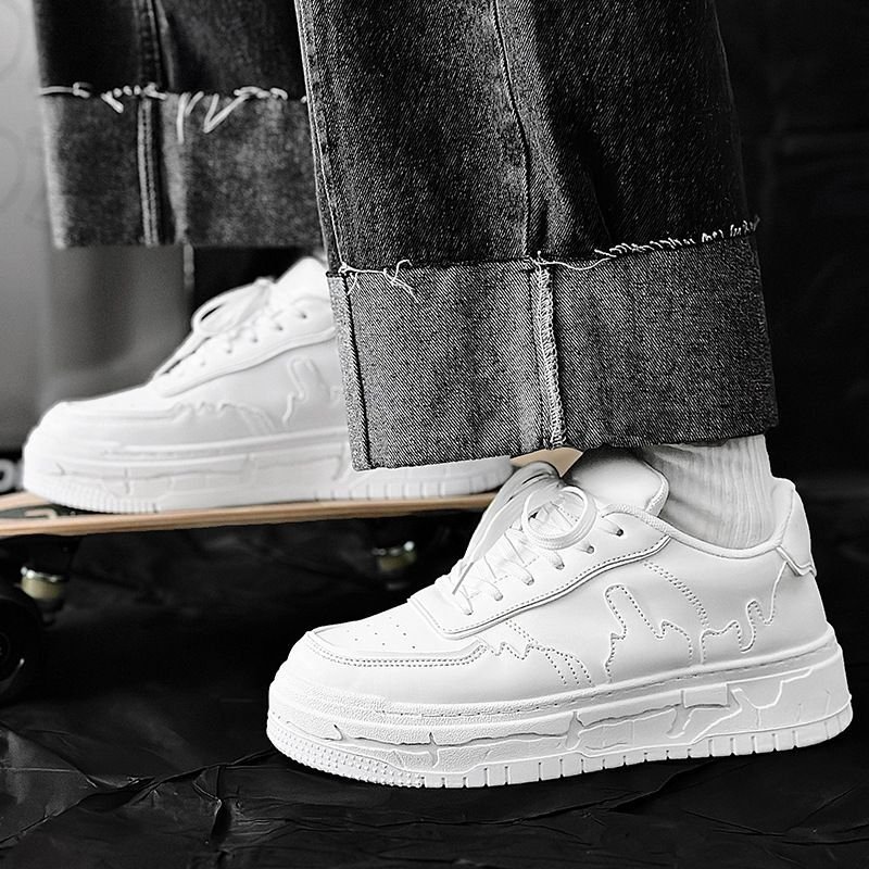 画像6: Unisex Leather lace-up platform pansue sneakers ユニセックス男女兼用厚底レザーレースアップスニーカーパンシューズ   (6)