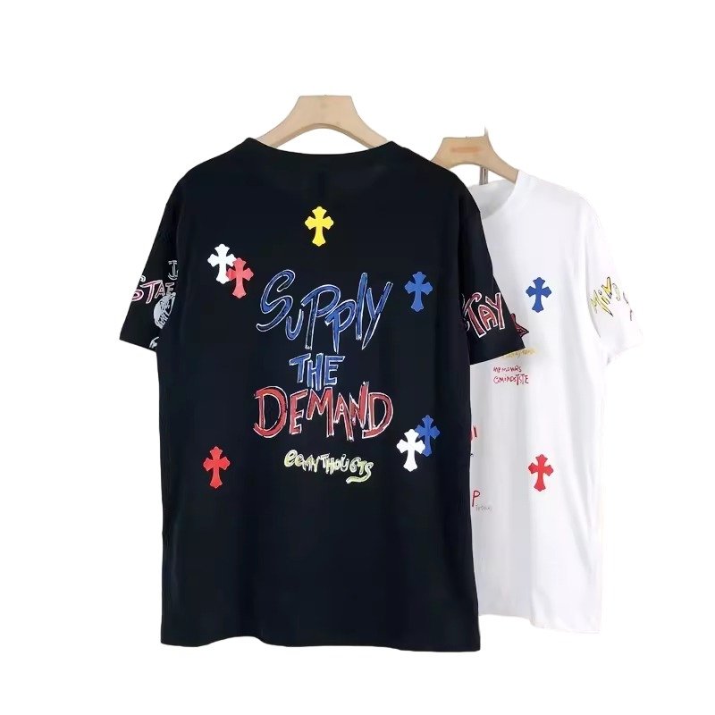 画像2: Unisex Cross Multi Color Design Tee T Shirt ユニセックス　男女兼用　クロス　マルチ　カラー　Tシャツ (2)