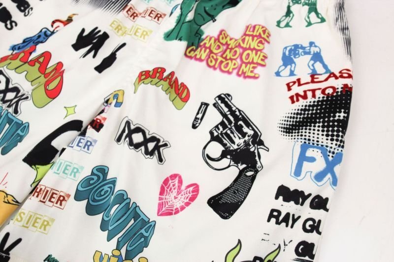 画像4: Unisex Multi Color Design Loose Pant Sweat Pant  ユニセックス 男女兼用 マルチ カラー デザイン ルーズ パンツ スウェット パンツ (4)