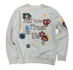 画像2: Unisex Love Little Mushroom Round Neck Sweatshirt　ユニセックス男女兼用ラブキノコマッシュルームプリント  スウェットトレーナー (2)