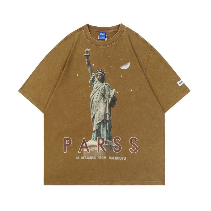 Unisex Statue Of Liberty Design Tee T Shirt ユニセックス