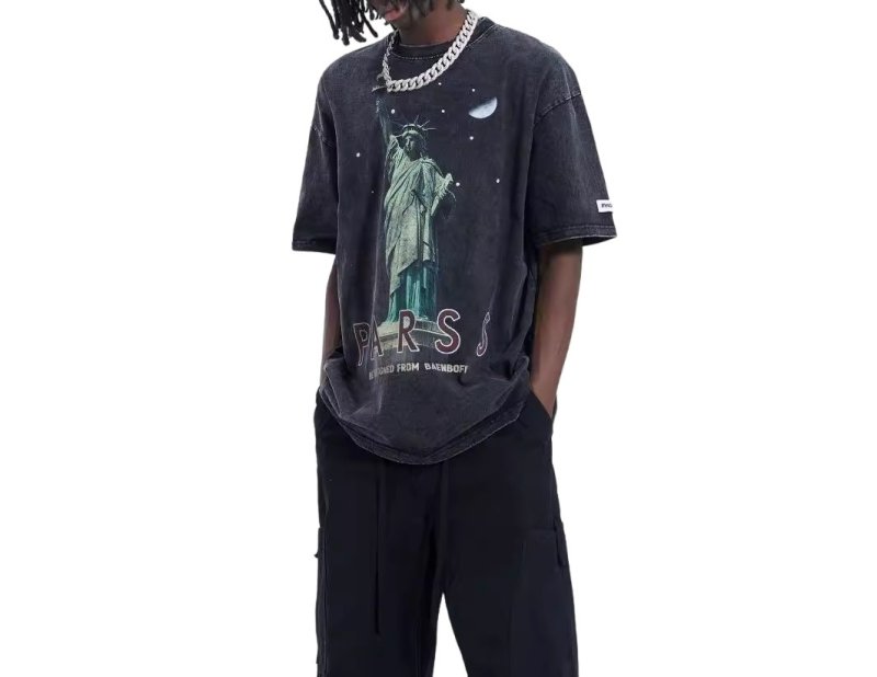 画像3: Unisex Statue Of Liberty Design Tee T Shirt ユニセックス 男女兼用 自由の女神 デザイン Tシャツ (3)