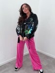 画像6: Women's  Graffiti Print Lapel Leather Jacket Riders　落書きグラフィックプリントラペルレザージャケットライダース　コート ジャケット 　 (6)