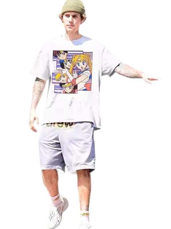 画像3: Unisex Vintage Design Sailor Moon Printed T-shirt  男女兼用 ユニセックス ヴィンテージ デザイン セーラームーン プリント Tシャツ  (3)