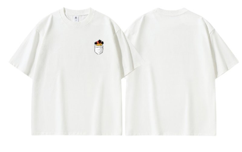 画像7: Unisex Chest pocket coconut palm tree print short sleeve T-shirt   男女兼用 ユニセックス 胸ポケットココナッツパームツリープリント Tシャツ (7)