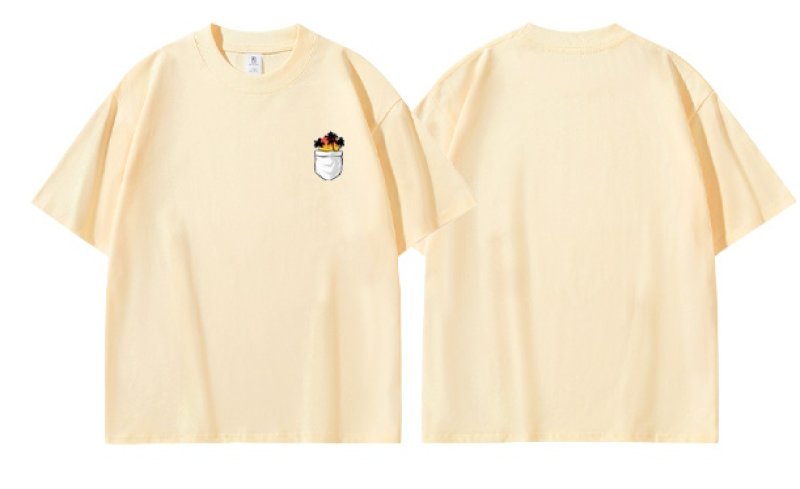 画像6: Unisex Chest pocket coconut palm tree print short sleeve T-shirt   男女兼用 ユニセックス 胸ポケットココナッツパームツリープリント Tシャツ (6)