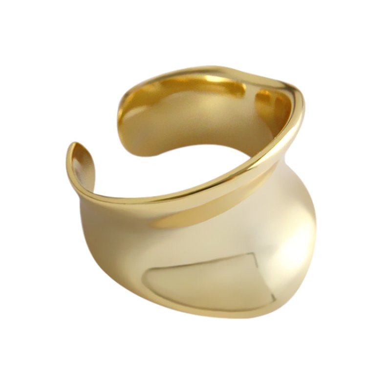 画像10: Unisex Silver Gold Bone Ring　ボーンリング指輪 ゴールド シルバー2カラー (10)
