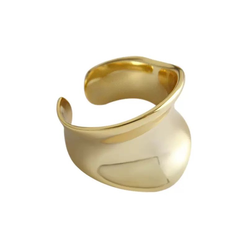 画像5: Unisex Silver Gold Bone Ring　ボーンリング指輪 ゴールド シルバー2カラー (5)