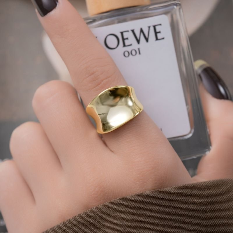 画像3: Unisex Silver Gold Bone Ring　ボーンリング指輪 ゴールド シルバー2カラー (3)