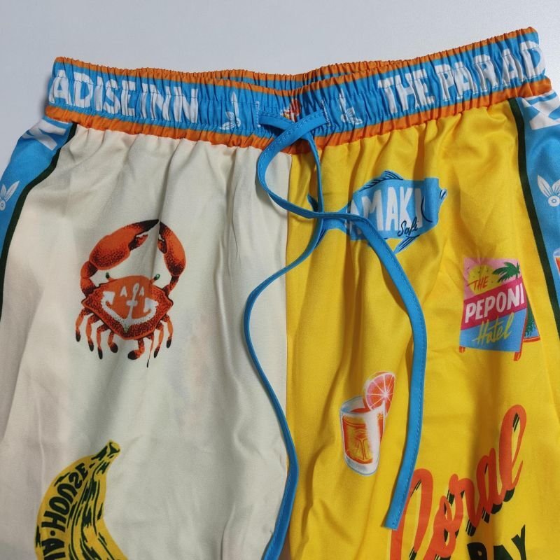 画像11: Paradise Land Tropical Print Blouse & Wide Leg Pants Set Setup  パラダイスランド南国トロピカルプリントブラウス＆ワイドレッグパンツ セットアップセット (11)