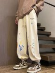 画像8: Unisex Painted Harem Sweatpants  ユニセックス 男女兼用 ペイントハーレムヒップホップスウェットパンツ ルーズパンツ (8)