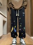 画像2: Unisex Painted Harem Sweatpants  ユニセックス 男女兼用 ペイントハーレムヒップホップスウェットパンツ ルーズパンツ (2)