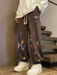画像4: Unisex Painted Harem Sweatpants  ユニセックス 男女兼用 ペイントハーレムヒップホップスウェットパンツ ルーズパンツ (4)