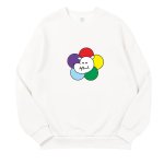 画像6: Unisex  Elephant flower print sweatshirt　 男女兼用　ユニセックスエレファントフラワープリントスウェットトレーナー (6)