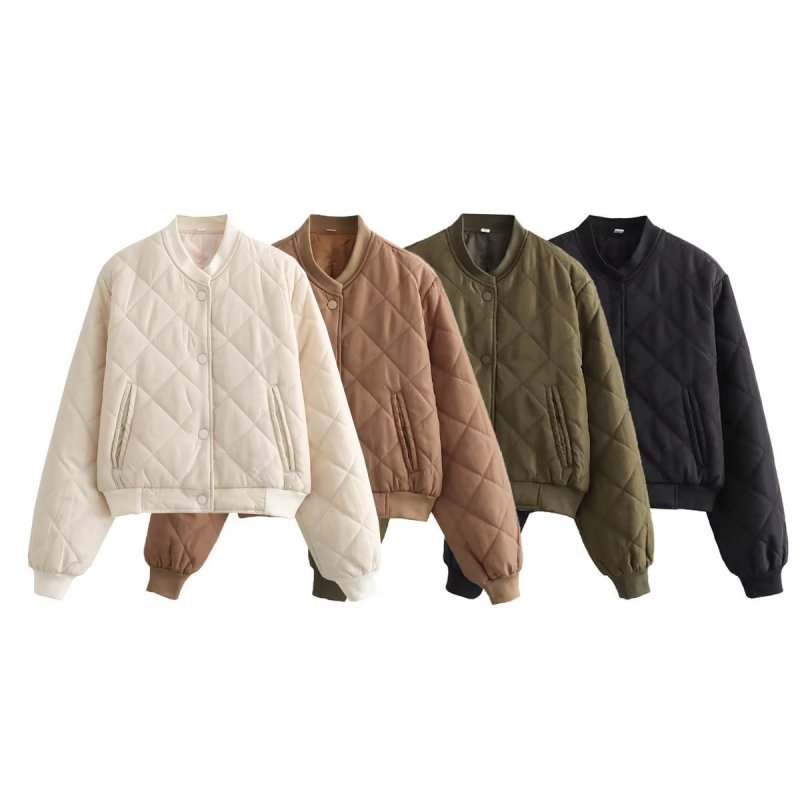 画像9: Women's The Cube The Cube Bon Quilted Bar Jacket  キューブキルティングボンバージャケットコート (9)