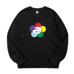 画像5: Unisex  Elephant flower print sweatshirt　 男女兼用　ユニセックスエレファントフラワープリントスウェットトレーナー (5)