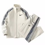 画像1: SALE セール Men & Women Broken swoosh TRACK SUIT Setup Jacket and Pants Set ブロークン スウォッシュ プリント トラックスーツ セットアップ ユニセックス 男女兼用 ジャージ上下 ＆パンツセット (1)
