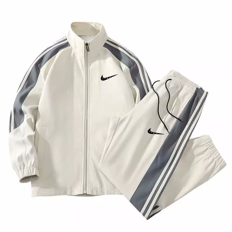 画像1: SALE セール Men & Women Broken swoosh TRACK SUIT Setup Jacket and Pants Set ブロークン スウォッシュ プリント トラックスーツ セットアップ ユニセックス 男女兼用 ジャージ上下 ＆パンツセット (1)