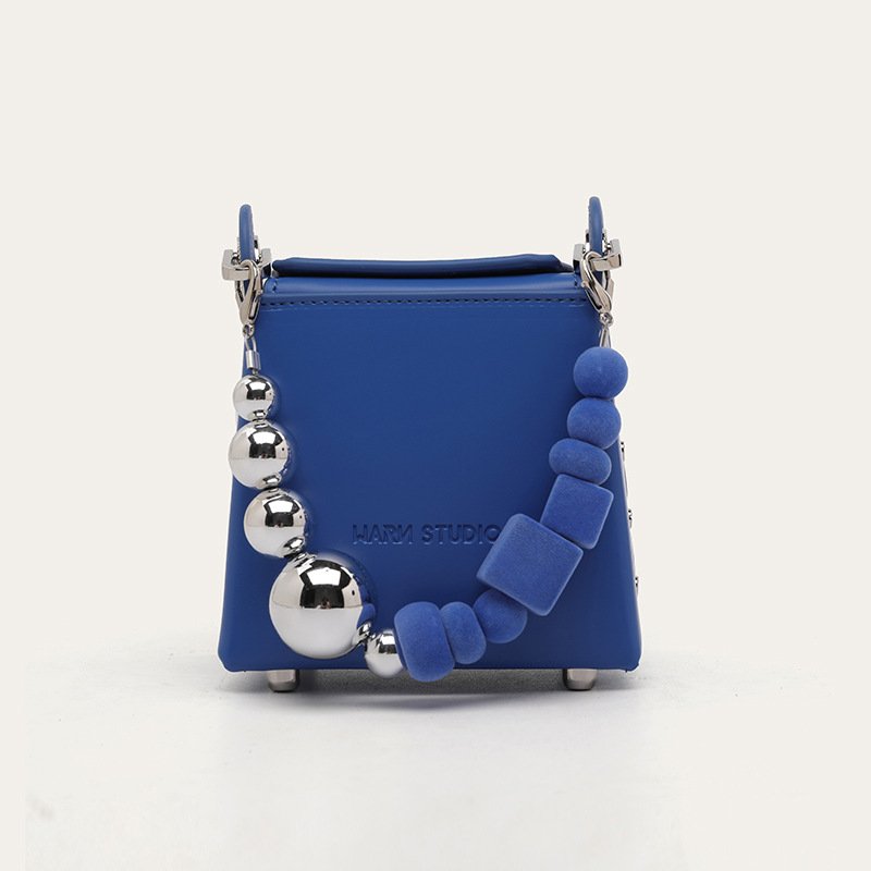 画像6: Mini Chain Ladies Shoulder Crossbody Bag Beads Square Handbag  ミニチェーンレディースショルダークロスボディバッグ ビーズ スクエア ハンドバッグ (6)