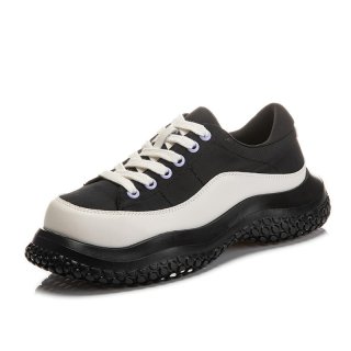   ロゴ レースアップ スニーカー ユニセックス Unisex Paisley Leather Lace-Up Sneakers 男女兼用 ユニ