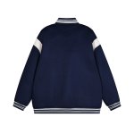 画像4:  Basic one-point logo embroidered stadium jumper Blouson baseball uniform jacket　 ユニセックス 男女兼用ベーシックワンポイントエンブレムスタジアムジャンパー スタジャン MA-1 ボンバー ジャケット ブルゾン (4)