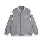 画像3:  Basic one-point logo embroidered stadium jumper Blouson baseball uniform jacket　 ユニセックス 男女兼用ベーシックワンポイントエンブレムスタジアムジャンパー スタジャン MA-1 ボンバー ジャケット ブルゾン (3)